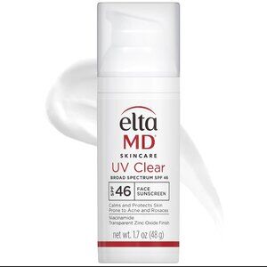 EltaMD UV Clear SPF 46 Broad-Spectrum Sunscreen 1.7 oz NIB Oil-Free Face SPF